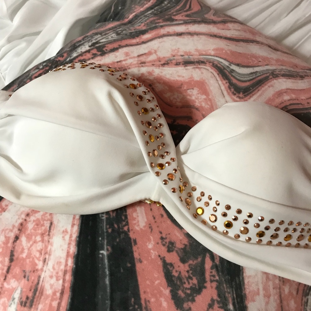 Victoria’s Secret Studded Bandeau Swim Top